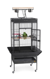 3152BLK Pet Products Wrought Iron Select Bird Cage, Black Hammertone,24'' x 20'' x 60''